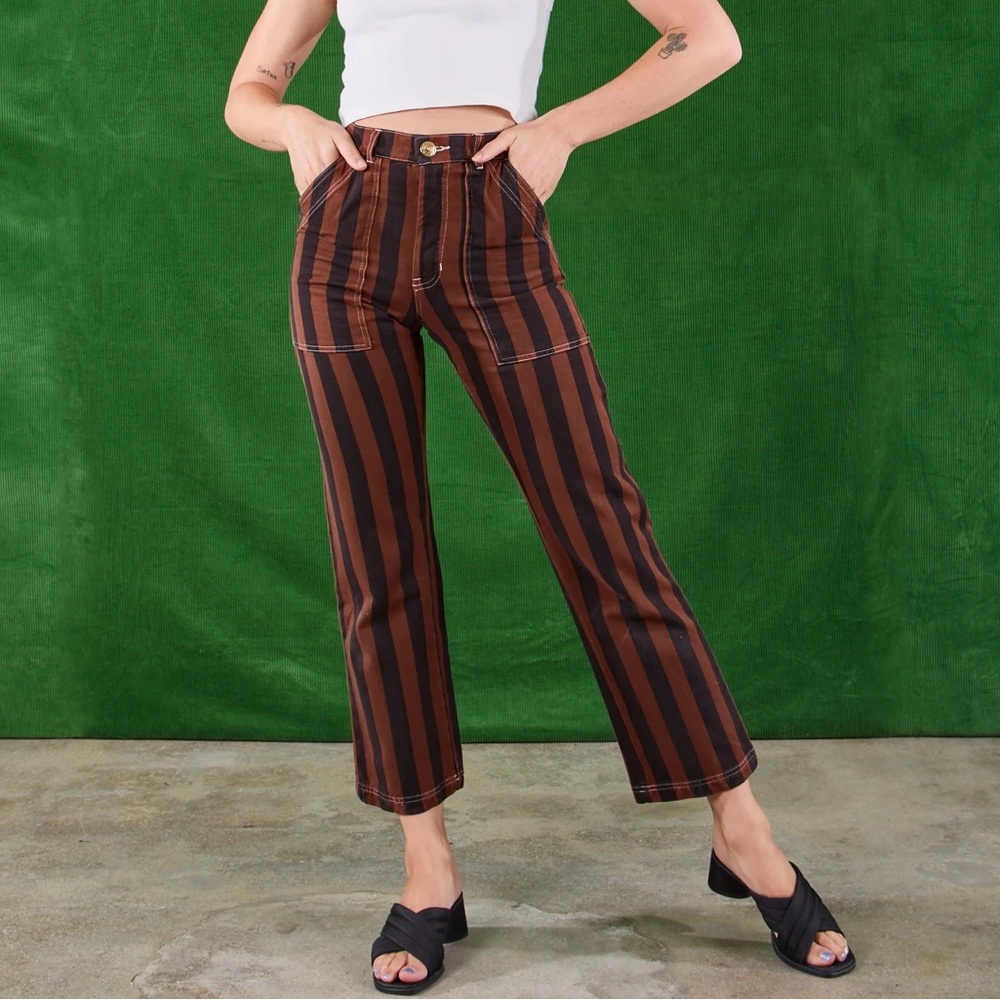Big Bud Press Fudgesicle brown and Black Striped Work Pants